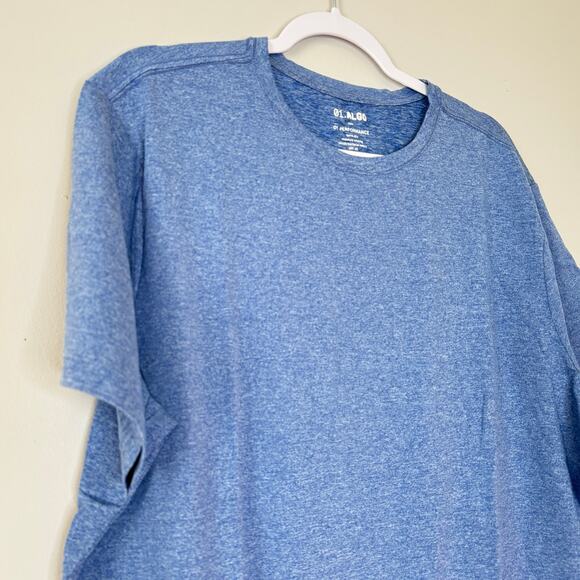 01. Algo Performance UPF 40 Quick Dry Blue T-Shirt NWT Men Size XL Short - Picture 3 of 7